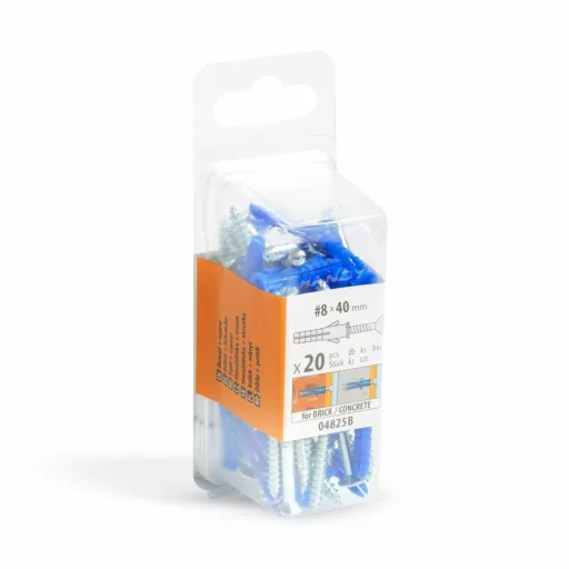 Handy tipli + csavar - 8 x 40 mm 20 db