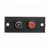 RCA terminál 2 aljzattal beépíthető 50 x 20 mm