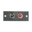 RCA terminál 2 aljzattal beépíthető 50 x 20 mm