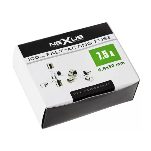 Gyors biztosíték 6,4 x 30 mm 7,5 A