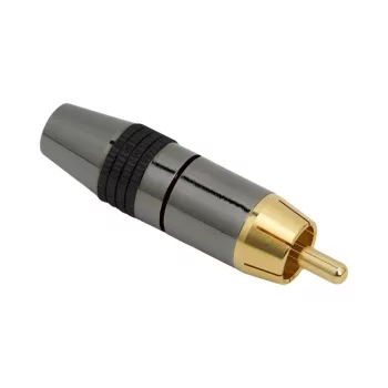   RCA dugó aranyozott csatlakozó max. 8 mm-es kábelhez jelölőgyűrűvel