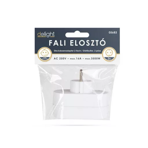 2-es fali elosztó 250 V 16 A