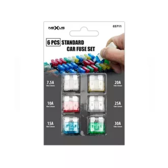  Késes biztosíték egységcsomag 7.5 A, 10 A, 15 A, 20 A, 25 A, 30 A