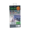 Biztosíték készlet + kiszedő, tárolódobozban - 97 db - 3-30A