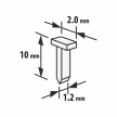 Handy tűzőkapocs - 1,2 x 2 x 10 mm 2000 db