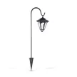 LED-es szolár lámpa - kandeláber - 80 cm - fekete - hidegfehér