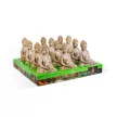 Szolár Buddha gyertyával - 1 melegfehér LED - 12,5 x 8,5 x 19 cm
