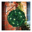 Szolár bukszus - felakasztható - 25 cm - 20 melegfehér LED