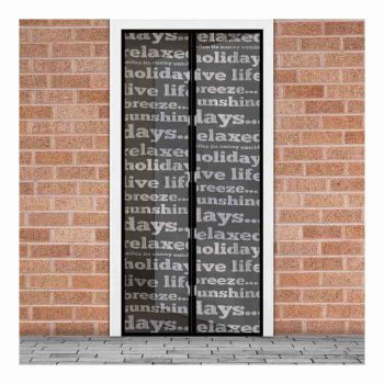   Szúnyogháló függöny ajtóra mágneses 100 x 210 cm feliratos