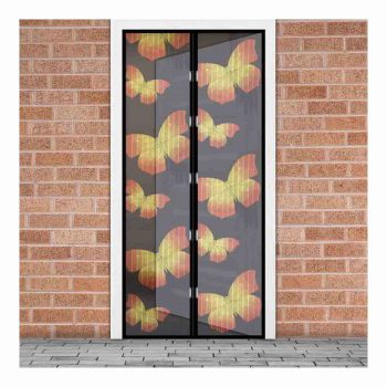   Szúnyogháló függöny ajtóra mágneses 100 x 210 cm pillangós