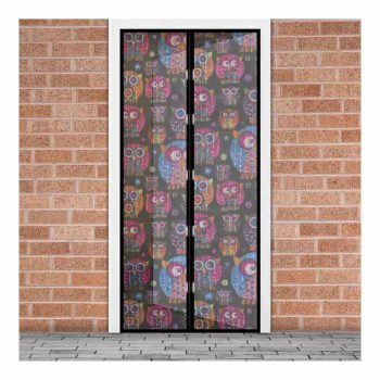   Szúnyogháló függöny ajtóra mágneses 100 x 210 cm baglyos