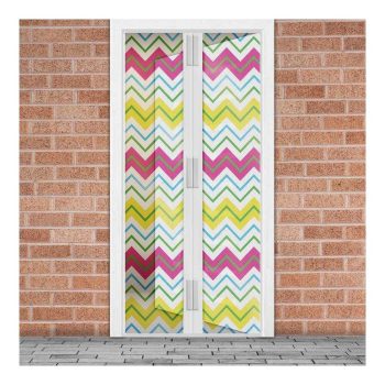   Szúnyogháló függöny ajtóra - mágneses - 100 x 210 cm - cikkcakkos