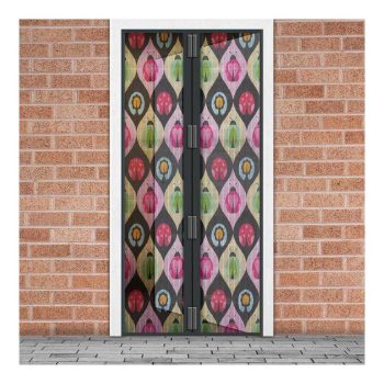   Szúnyogháló függöny ajtóra - mágneses - 100 x 210 cm - bogaras