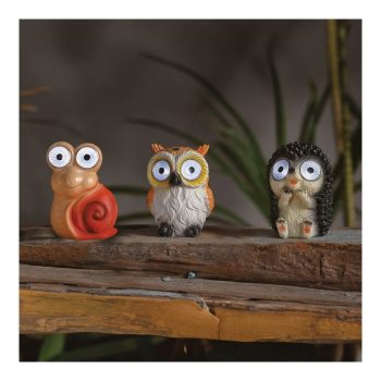 Szolár állatfigurák - 3 féle - 2 fehér LED - 8,5 cm