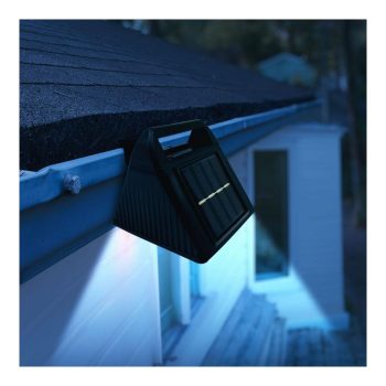 Szolár ereszcsatorna fény - 6 hidegfehér SMD LED - fekete