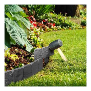   Virágágyás / gyepszegély - 4 db / csomag 25 x 22,5 cm műanyag