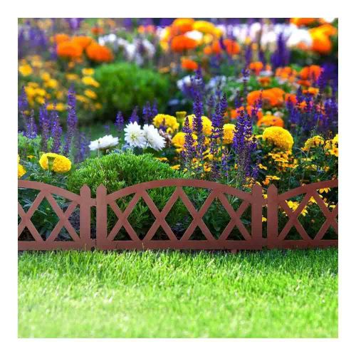 Virágágyás szegély / kerítés 60 x 24 cm - Terrakotta