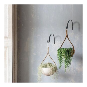   Virágcserép / kaspó akasztó - festett fém - max 4,5 kg - 15 cm