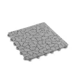 Kerti járólap - kőmintás - műanyag - 29 x 29 cm - szürke - 4 db / csomag