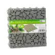 Kerti járólap - kőmintás - műanyag - 29 x 29 cm - szürke - 4 db / csomag