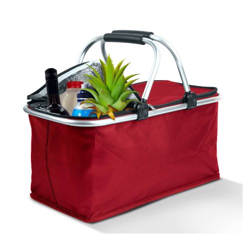 Thermo összecsukható bevásárlókosár 21 L piros