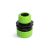 Tömlőcsatlakozó adapter - 1/2" - 3/4" - műanyag - zöld/fekete