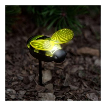   Leszúrható szolár lámpa - méhecske - 8 x 6,5 x 14 cm - Fehér LED