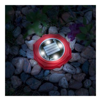   LED-es leszúrható szolár lámpa - piros - hidegfehér - 11,5 x 2,3 cm