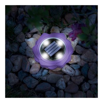   LED-es leszúrható szolár lámpa - lila - hidegfehér - 11,5 x 2,3 cm