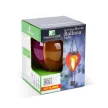 Felakasztható szolár lámpa - hőlégballon - lángeffekt - 12 sárga LED - 11 x 11 x 37 cm