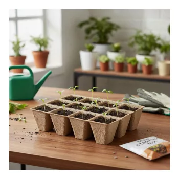   Palántanevelő tálca - 15,2 x 11,5 x 4,3 cm - 4 darab / csomag