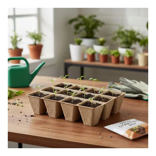 Palántanevelő tálca - 15,2 x 11,5 x 4,3 cm - 4 darab / csomag