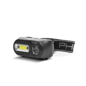   COB+XPE LED-es fejlámpa - mozgásérzékelővel - akkumulátorral