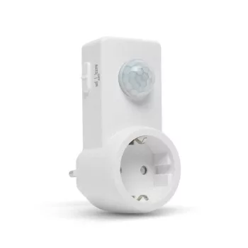   Mozgásérzékelő konnektor - 120° - max 10 m - max 1200W - IP20 - fehér