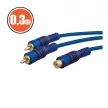 RCA kábel 2 x RCA dugó - 1 x RCA aljzat 0,3 m