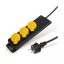Kültéri elosztó fedéllel - 1,5 m - 3 x 230V - 3 x 1,5 mm2, gumi - IP44