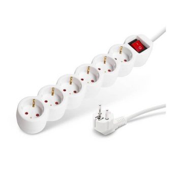 6-os elosztó kapcsolóval 250 V 10 / 16 A 3 m