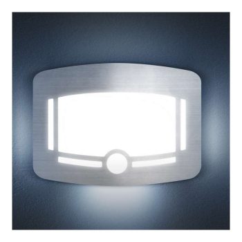   Irányfény - mozgásérzékelővel, fényszenzorral - 4 x AA - szálcsiszolt ezüst