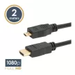 Micro HDMI kábel • 2 m aranyozott csatlakozóval
