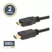 Mini HDMI kábel • 2 m aranyozott csatlakozóval