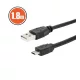 USB kábel 2.0 A dugó - B dugó (micro) 1,8 m