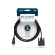 DVI-D / HDMI kábel • 2 m aranyozott csatlakozóval