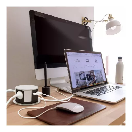 Elosztó - rejtett, 3-as + USB-A + Type-C