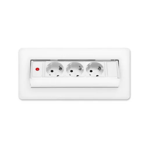 Rejtett elosztó - 3-as - Felnyíló kivitel - fehér