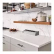 Sarokelosztó - kapcsolós - 4 x 250V, 16A - 2 x USB, 2,1A - alumínium ház