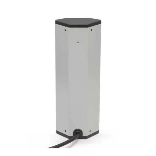 Sarokelosztó 4 x 250V, 16A 2 x USB, 2,1A alumínium ház