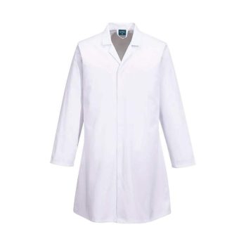 Élelmiszeripari köpeny zsebek nélkül