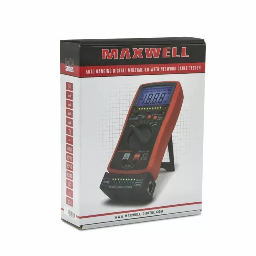 Maxwell 25334 0digitális multiméter, automata, kábel teszterrel