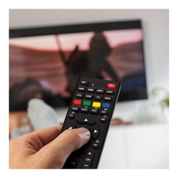   Univerzális TV távirányító - 250+ típushoz - fekete - 2 x AAA