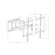 TV Fali tartókonzol karos 60 - 100"